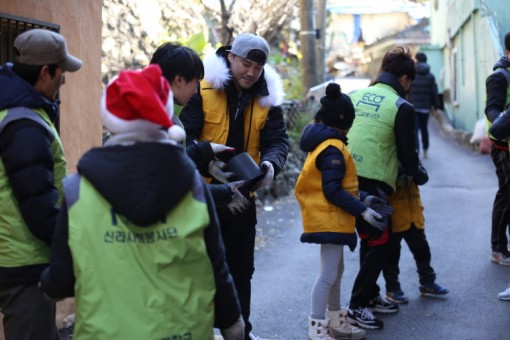 이세준, 홍성흔과 함께한 사랑의연탄 나눔행사 현장 #2